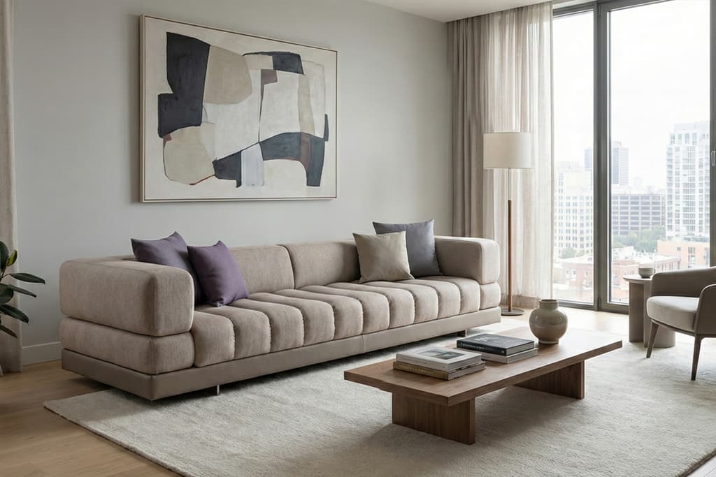 ספת לונג’ פרימיום ריביירה דגם TAL-GS9237 - תמונה בסלון בית