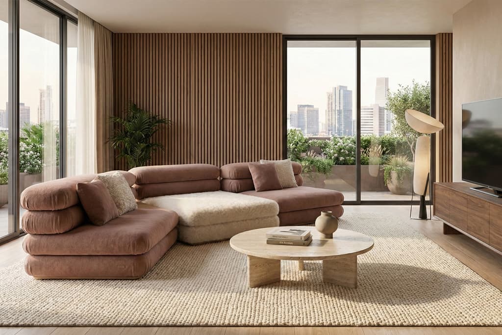 ספה מודולרית פלואו דגם TAL-GS9288 - תמונה בסלון בית