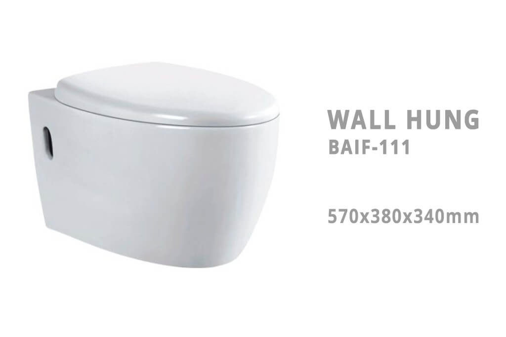 אסלה תלויה בעיצוב מינימליסטי דגם BAIF-111 - יבוא מסין