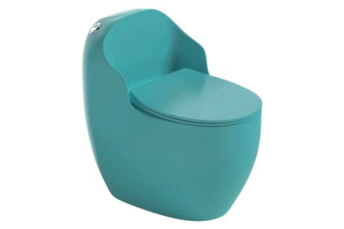 turquoise color ceramic toilets