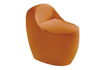 orange color ceramic toilets