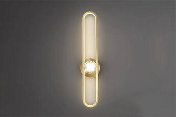 מנורה LED לקיר חדר שינה בעיצוב מינימליסטי ואלגנטי בשילוב קריסטל – מיוצר בסין תאורה בעיצוב מודרני.