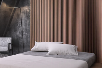 rounded wood veneer wall panles