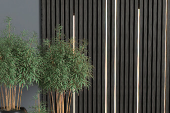 acoustic wood panels with LED light