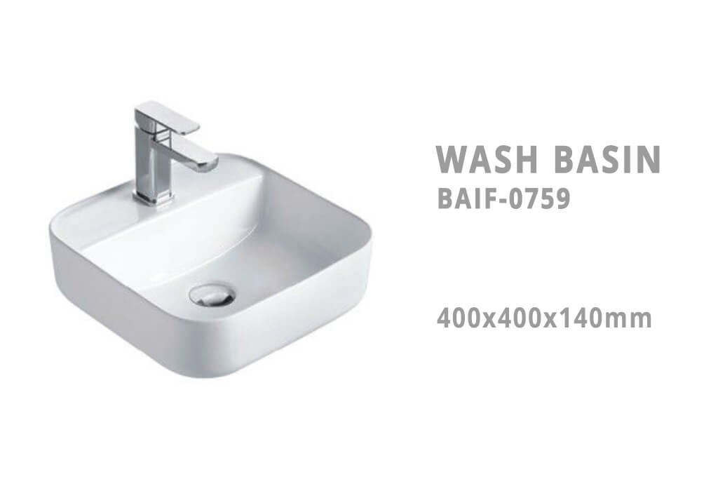 כיור מונח על משטח איכותי מקרמיקה דגם BAIF-0759 - ייבוא אישי מסין