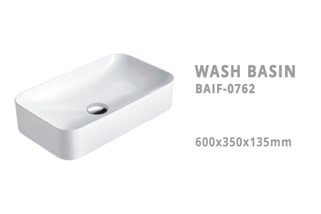 כיור מונח על משטח איכותי מקרמיקה דגם BAIF-0762 - ייבוא אישי מסין