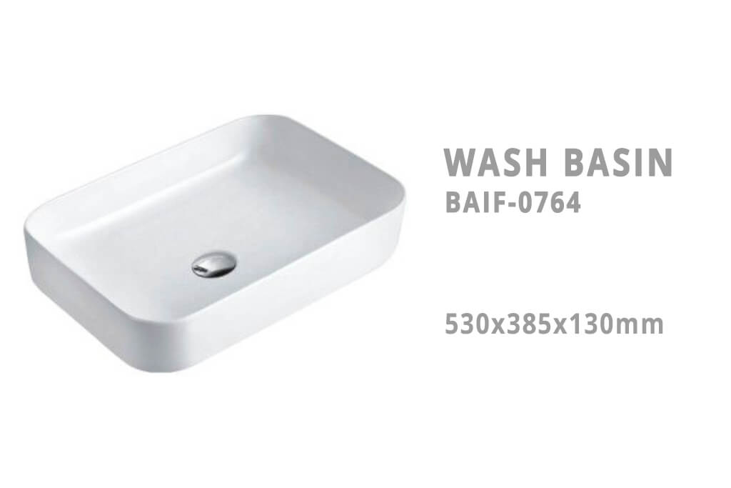 כיור מונח על משטח איכותי מקרמיקה דגם BAIF-0764 - ייבוא אישי מסין