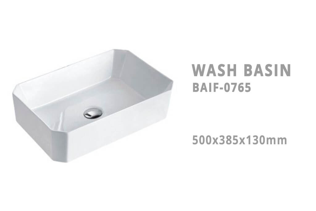 כיור מונח על משטח איכותי מקרמיקה דגם BAIF-0765 - ייבוא אישי מסין