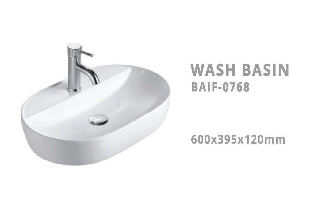 כיור צף על משטח איכותי מקרמיקה דגם BAIF-0768 - ייבוא אישי מסין