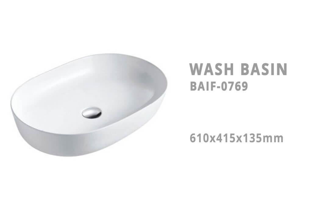 כיור צף על משטח איכותי מקרמיקה דגם BAIF-0769 - ייבוא אישי מסין