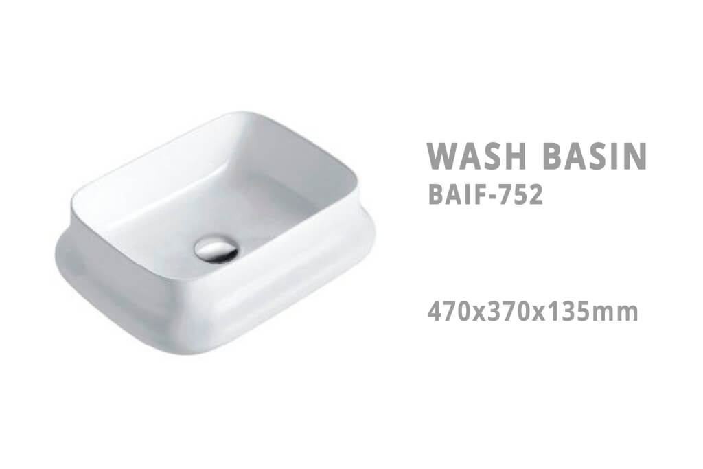 כיור מונח על משטח איכותי מקרמיקה דגם BAIF-752 - ייבוא אישי מסין