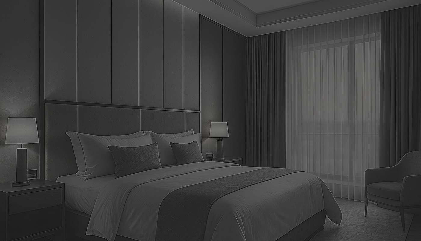 image of hotel room design bedroom